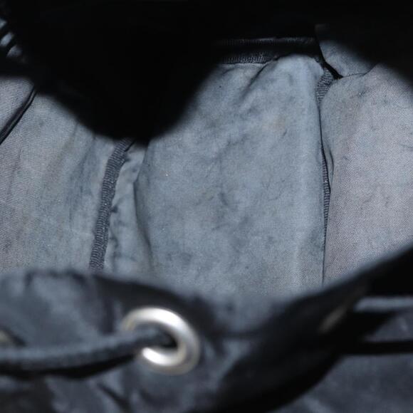 PRADA Backpack Nylon Black Silver Auth 154530 main image 14